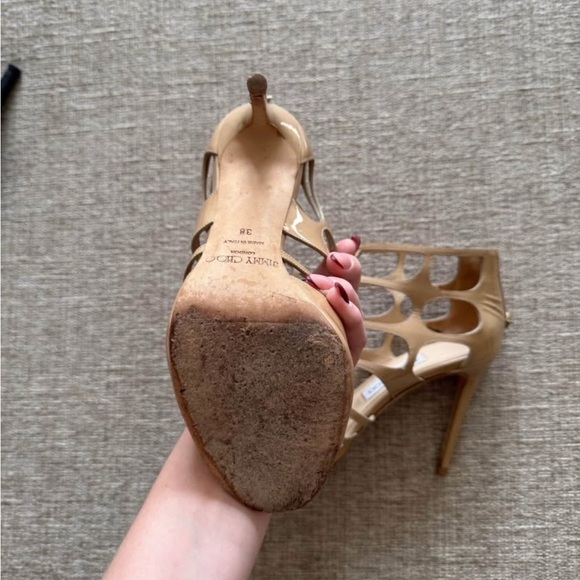 Jimmy Choo Beige Cutout Heels main image 0